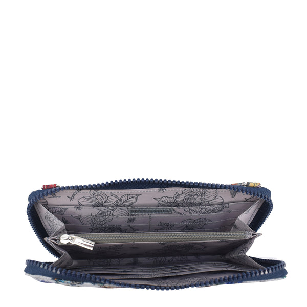 Anuschka Wanderlust Quilted Fabric Organizer Crossbody - 18004