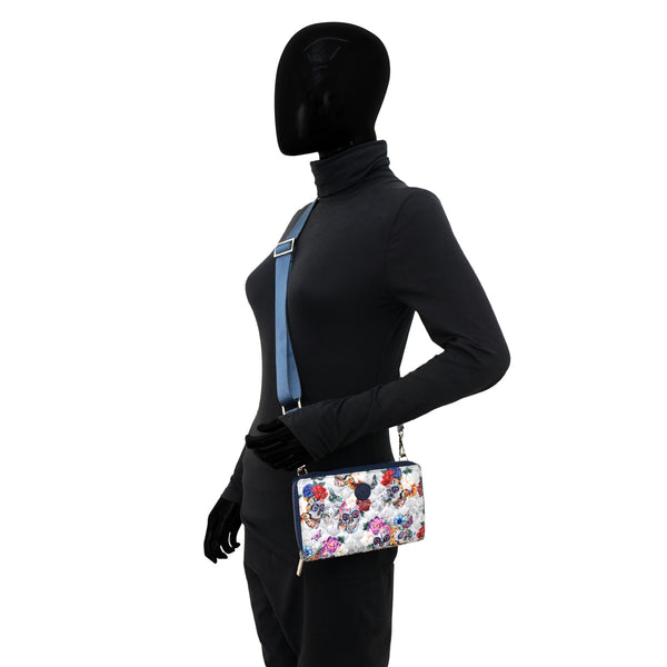 Anuschka Wanderlust Quilted Fabric Organizer Crossbody - 18004