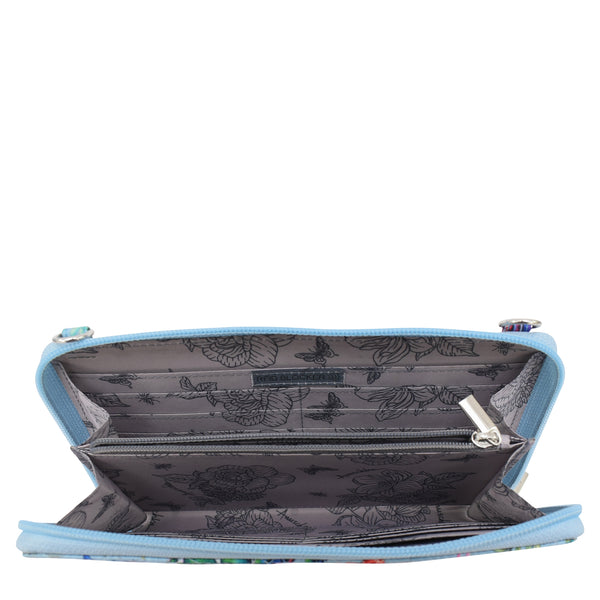 Anuschka Wanderlust Quilted Fabric Organizer Crossbody - 18004