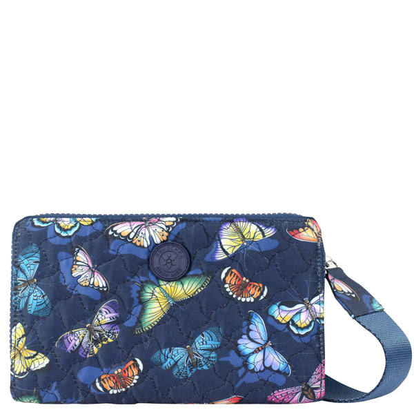 anuschka Wanderlust Quilted Fabric Organizer Crossbody - 18004