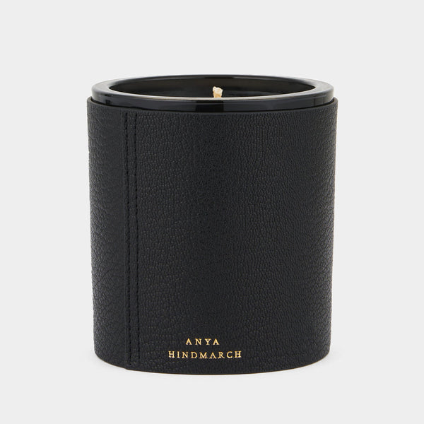 Anya Hindmarch Anya Brands Kikkoman Candle Capra Leather In Black