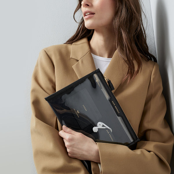 Anya Hindmarch Safe Deposit Case Econyl® In Black