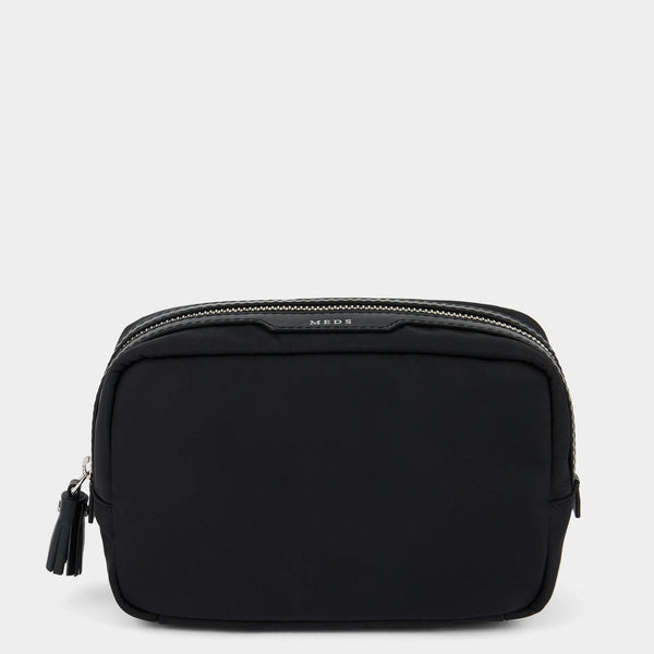 anya hindmarch Meds Travel Pouch Regenerated ECONYL® in Black