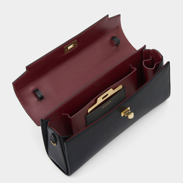 Anya Hindmarch Mortimer Clutch Calf Leather In Black