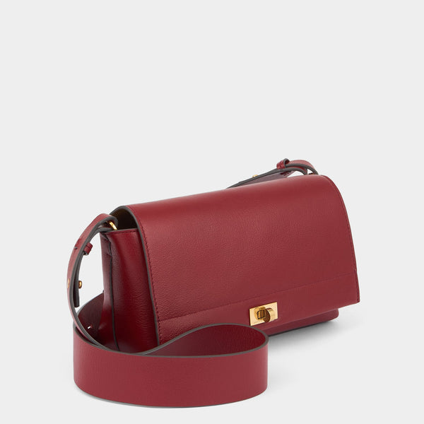 Anya Hindmarch Mortimer Cross-body Calf Leather In Vampire