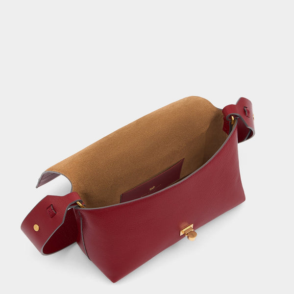 Anya Hindmarch Mortimer Cross-body Calf Leather In Vampire