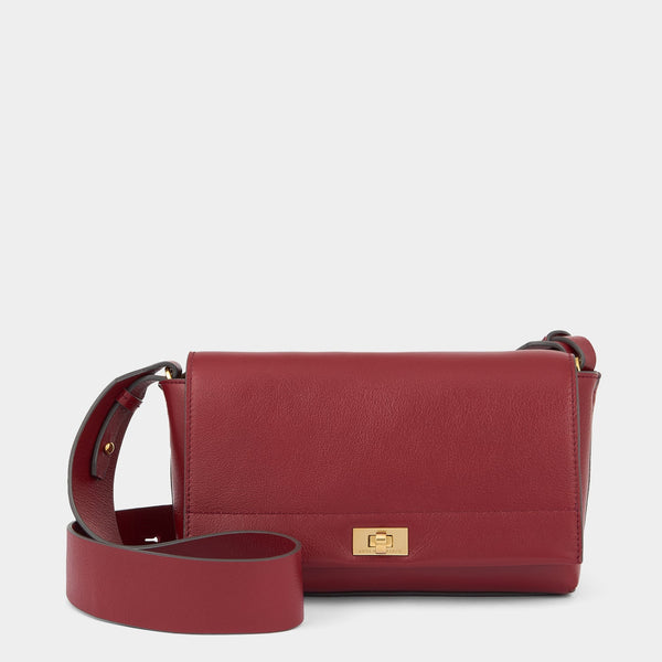 anya hindmarch Mortimer Cross-body Calf Leather in Vampire anya hindmarch Mortimer Cross-body Calf Leather in Vampire