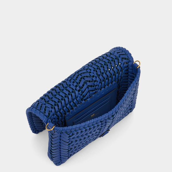 Anya Hindmarch Neeson Cross-body Capra Leather In Monday Blue