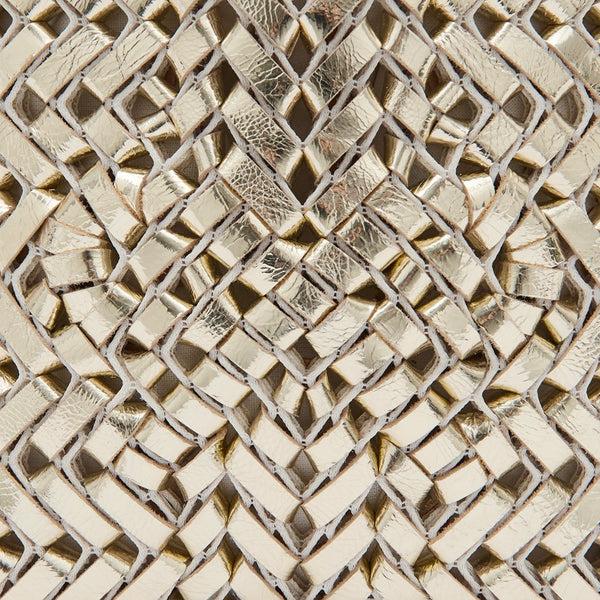 Anya Hindmarch Neeson Cross-body Pouch Capra Leather In Platino Gold