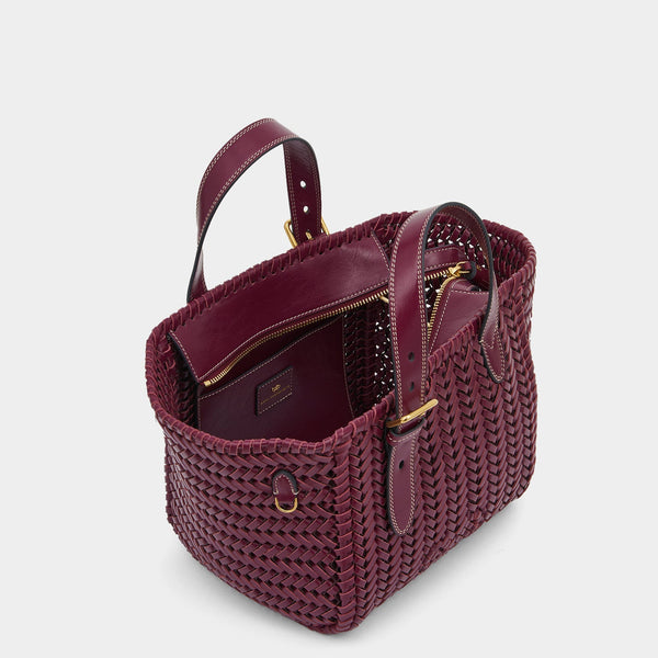 Anya Hindmarch Neeson Small Square Tote Calf Leather In Orchid Purple
