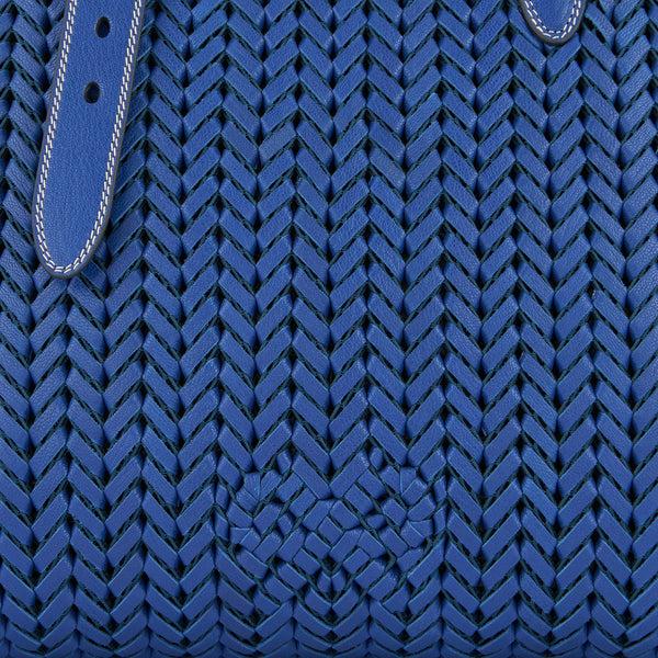 Anya Hindmarch Neeson Square Tote Capra Leather In Monday Blue