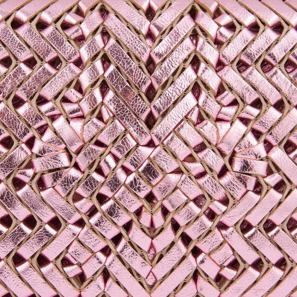 Anya Hindmarch Neeson Tassel Clutch Capra Leather In Peony Pink