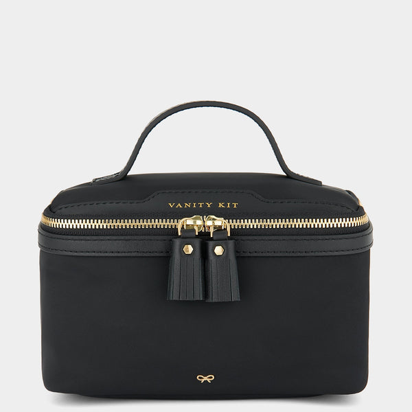 anya hindmarch Small Vanity Kit Recycled Nylon in Black