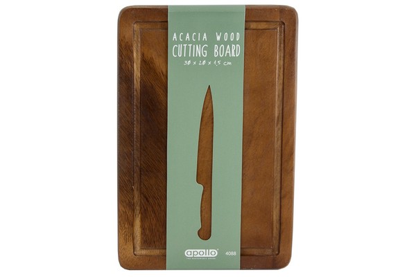 apollo housewares 4088 - Acacia Cutting Board 30x20cm Acacia Cutting Board 30x20cm