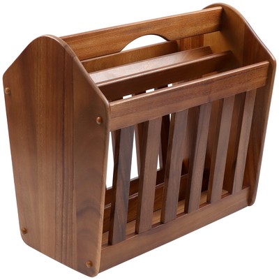 apollo housewares 4173 - Acacia Magazine Rack SHELF Acacia Magazine Rack SHELF