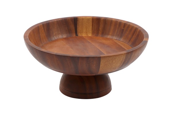 apollo housewares 4328 - Acacia Fruit bowl pedestal Acacia Fruit bowl pedestal