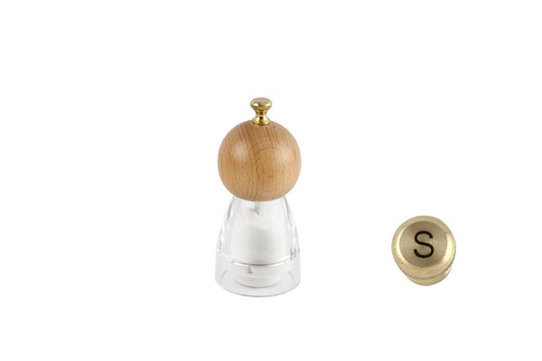 apollo housewares 4378 - Acrylic Salt Mill 13cm Acrylic Salt Mill 13cm