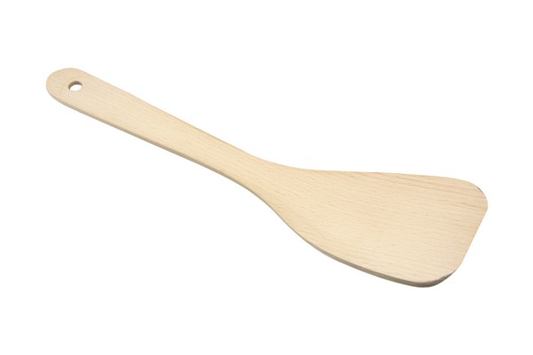 apollo housewares 4979 - Beech Curved Spatula 32cm FSC Beech Curved Spatula 32cm FSC