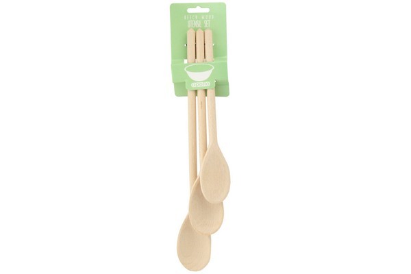 apollo housewares 4980 - Beech Spoon Set 25 30 35cm FSC Beech Spoon Set 25 30 35cm FSC