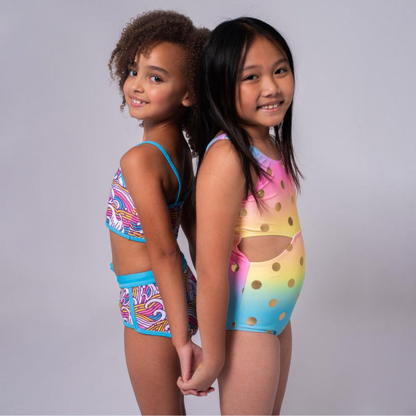 Appaman Erika Swimsuit Rainbow Dots