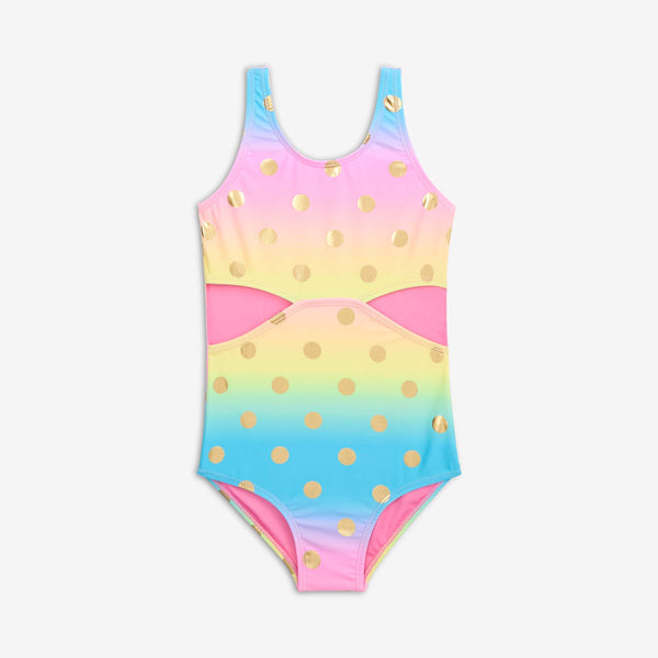 appaman Erika Swimsuit Rainbow Dots