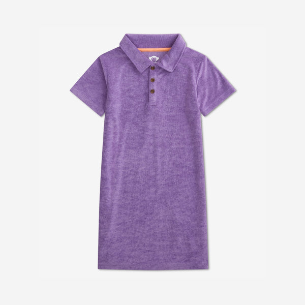 appaman Fairbanks Terry Polo Dress Violet Purple