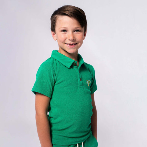 Appaman Fairbanks Terry Polo Kelly Green