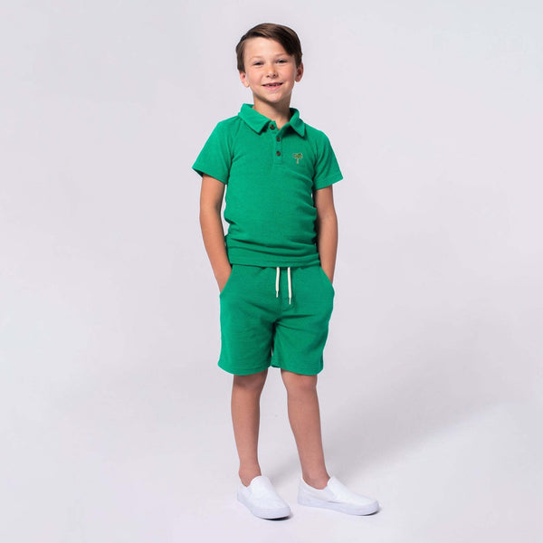 Appaman Fairbanks Terry Polo Kelly Green