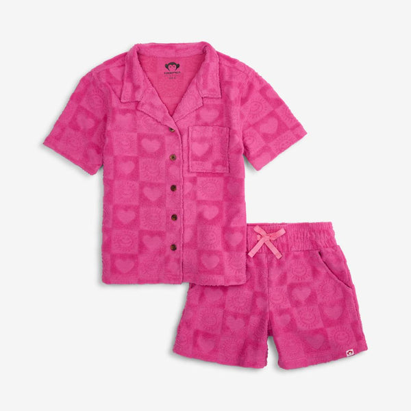 appaman Girls Resort Terry Set Sunny Check