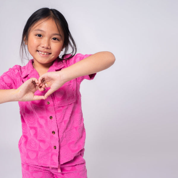 appaman Girls Resort Terry Shirt Sunny Check