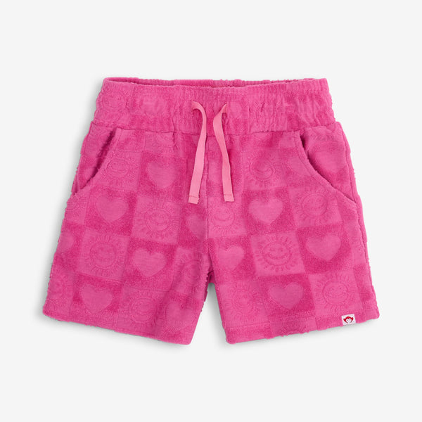 appaman Girls Resort Terry Shorts Sunny Check