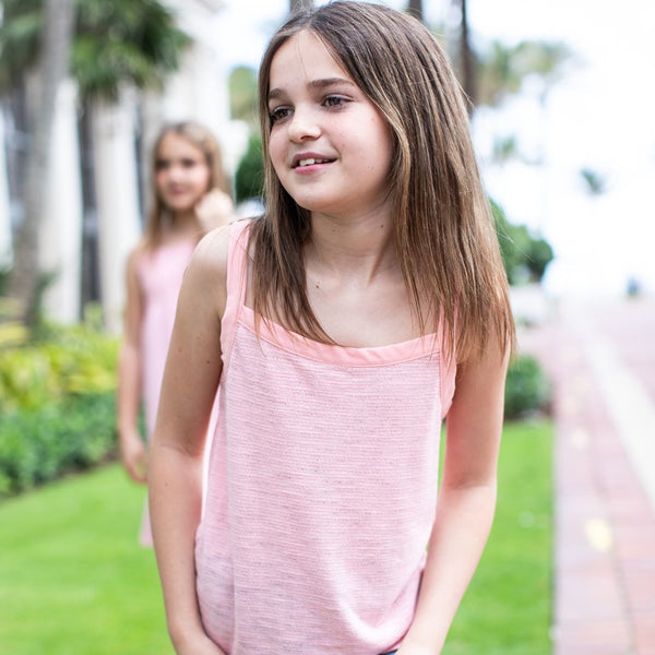 Appaman Hannah Bow Tank Soft Pink