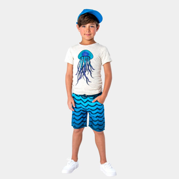 Appaman Hybrid Swim Shorts Wavy Blue