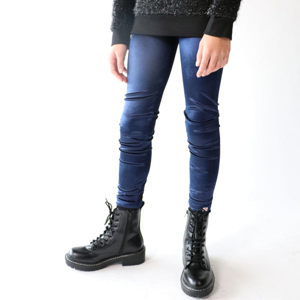 Appaman Leggings Dark Navy Velvet