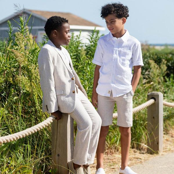 Appaman Linen Beach Pant Sand Stripe