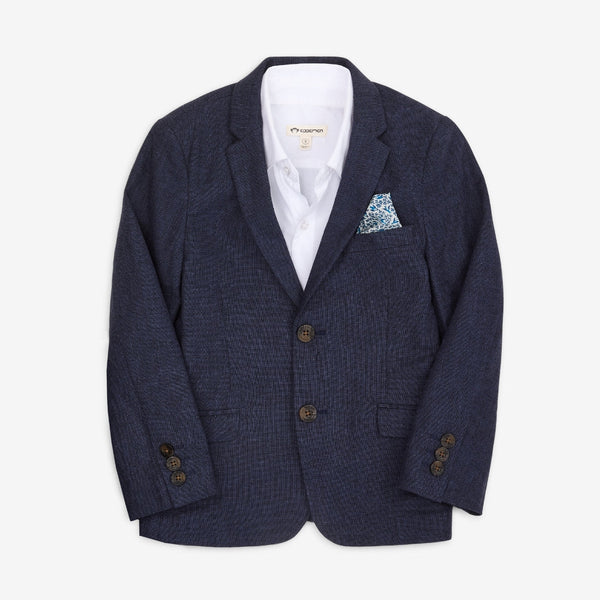 Appaman Linen Relaxed Suit Blue Nights
