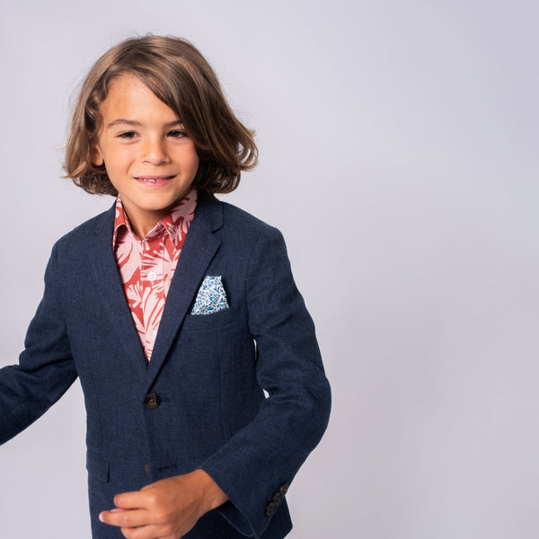 Appaman Linen Sports Jacket Blue Nights