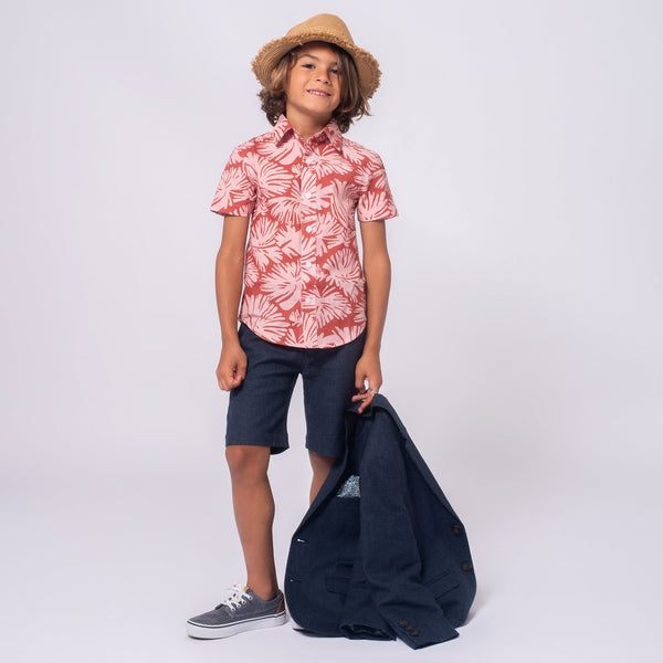 Appaman Linen Trouser Short Blue Nights