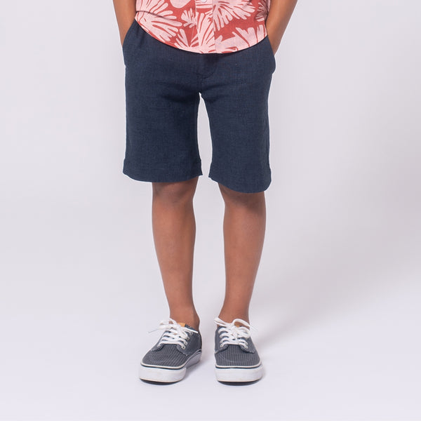 appaman Linen Trouser Short Blue Nights
