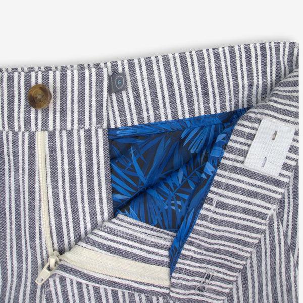 Appaman Linen Trouser Short Navy Stripe
