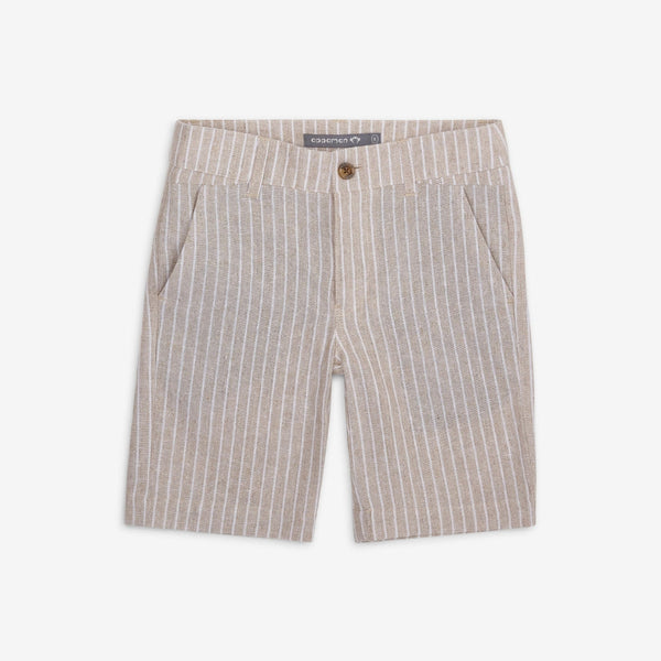 appaman Linen Trouser Short Sand Stripe