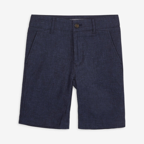 Appaman Linen Trouser Shorts Suit Blue Nights