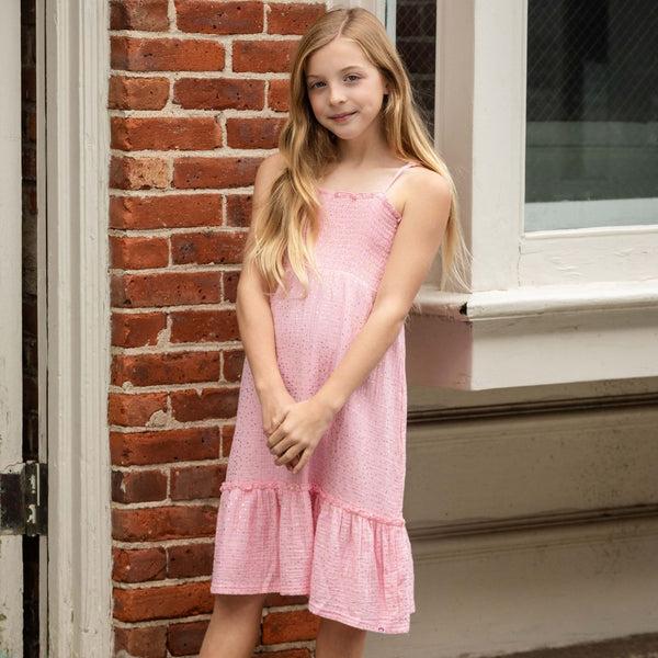 Appaman Madison Dress Pink Gold