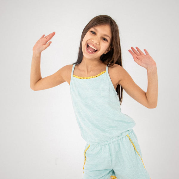 Appaman Novia Romper Aqua