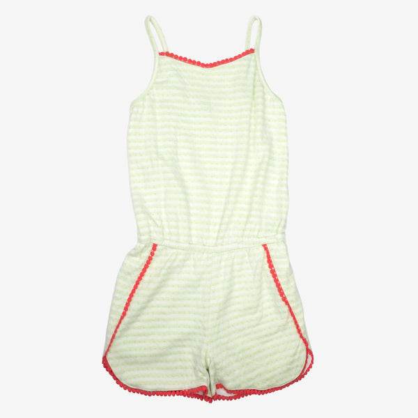 Appaman Novia Romper Light Green Stripe