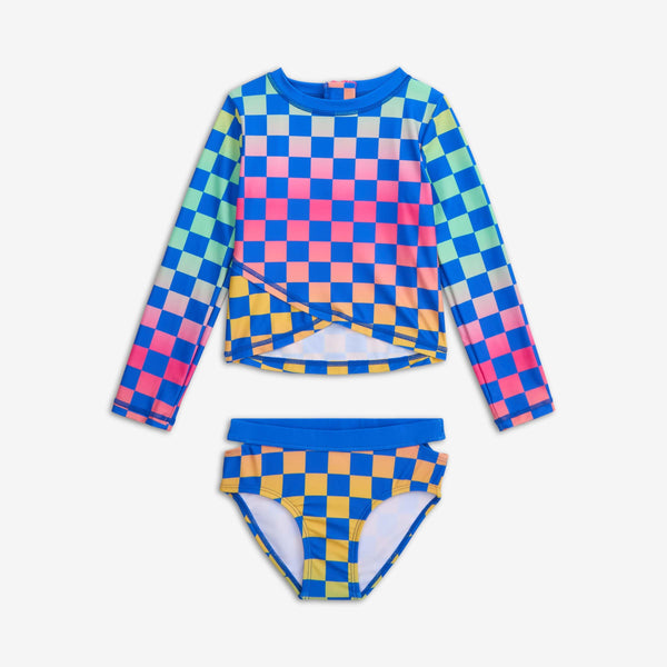 Appaman Oceana Rash Guard Set Checkerboard