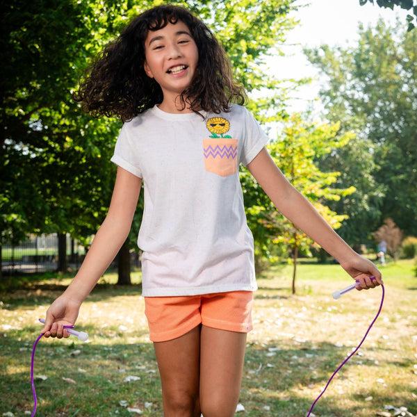 Appaman Pocket Tee Speckled White