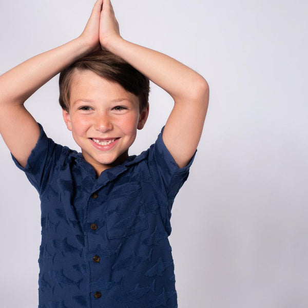 appaman Resort Terry Shirt Navy Shark