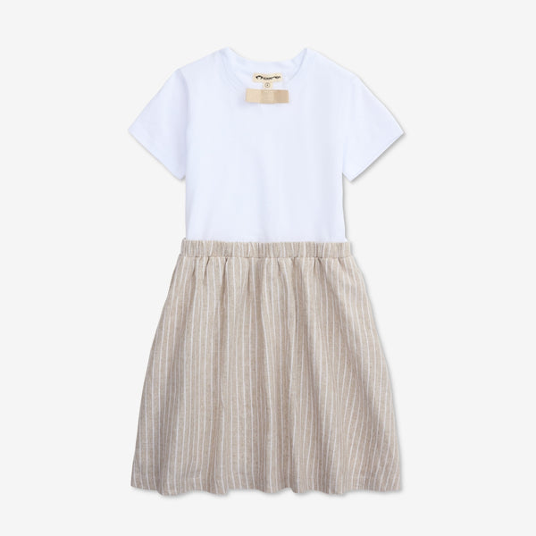 appaman Savanna T-Shirt Dress Sand Stripe