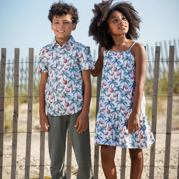 Appaman Scarlett Dress Coconut Palms